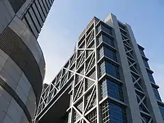 The Shanghai Stock Exchange building in Shanghai's Lujiazui financial district.