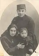 Sharifzade with wife Hanifa Akchurina and son Ertogrul