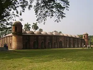 Image 2The Sixty Dome Mosque is a medieval mosque located in Bagerhat, Bangladesh, built by Muslim saint Khan Jahan Ali in mid 15th century. This unique masonry mosque with 81 domes (including 4 corner domes) is a UNESCO world heritage site.Credit:Bellayet