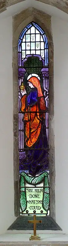 Lowndes & Drury, She hath done what she could, 1901, in St Peter's Church, Henfield, West Sussex.