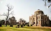 Bara Gumbad and Mosque at Back Shisha Gumbad in front