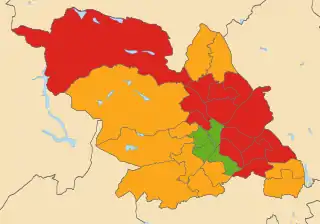 2019 results map