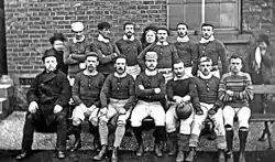 Image 6Sheffield F.C. (here pictured in 1876) is the oldest association club still active, having been founded in 1857 (from History of association football)