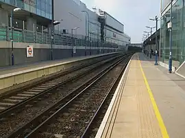 Platforms looking north