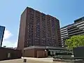 Sheraton Hamilton viewed from the Jackson Square rooftop plaza