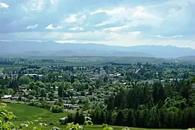 View of the city looking southwest