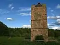 Doocot converted from the stair tower of a demolished house at Sheriffhall near Dalkeith, Scotland