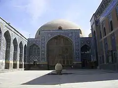 The inner courtyard and the mosque