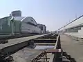 Construction of the Hokuriku Shinkansen platforms,  March 2008