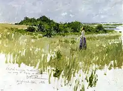 Shinnecock Hills, oil on panel, 1891. William Merritt Chase