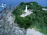 Aerial photograph of Shionomisaki Lighthouse