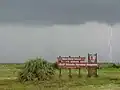 Welcome sign to Ship Island and Gulf Islands National Seashore.