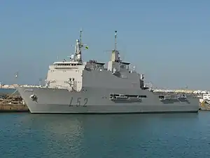 Galicia-class Castilla of the Spanish Navy based at Rota