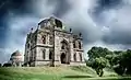 Rear view of Shish Gumbad