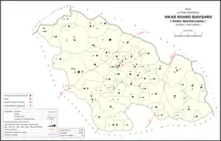 Map showing Achhai (#890) in Shivgarh CD block