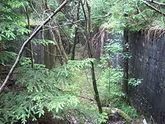 Shooting range  for the guns of the aircraft assembled