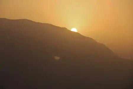 Golden hour in Shiraz viewing Mt. Derak