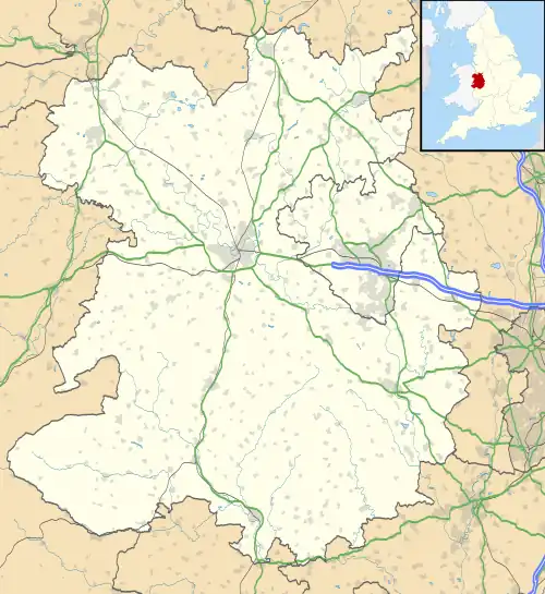 Meole Brace is located in Shropshire