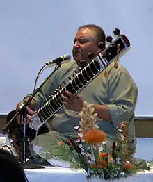 Shujaat Khan performing in 2011