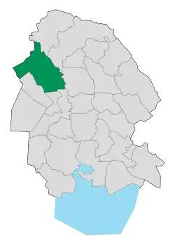 Location of Shush County (from which Karkheh County was separated) in Khuzestan province