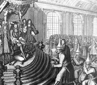 Siamese king Narai's embassy to Louis XIV in 1686.