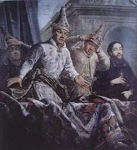 Siamese embassadors wearing lomphok, 1686