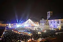 The Sibiu Christmas Market in Sibiu, Romania