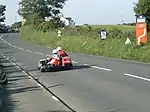 Sidecar crew approaching Rhencullen 3 in 2003