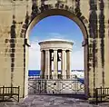 The Siege Bell Memorial in Valletta