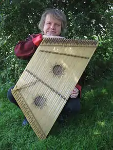 Sigi Lemmerer with his hammered dulcimer