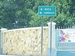 Sign for Boca and Garrochales on PR-2