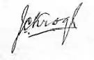 Signature of Johannes Christoffel Krogh