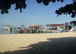 Ferries and excursion boats, Serendipity Pier, June 2015