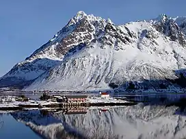 View of the peninsula with the church