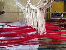 Silk weaving at Kanchipuram, Tamil Nadu