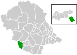 Location within Lienz district