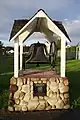 Memorial to Justin W. M. Hebert, a local soldier killed in Iraq in 2003.