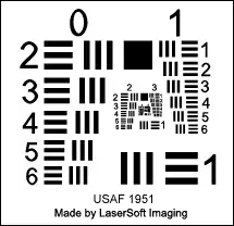 SilverFast USAF 1951  Resolution Target by LaserSoft Imaging