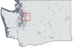 Location of Silver Firs, Washington