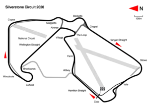 Layout of the Silverstone Circuit