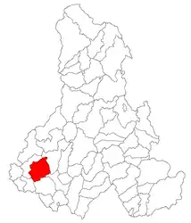 Location in Harghita County