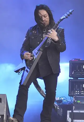 Quirin performing with Ministry live at Hellfest 2017