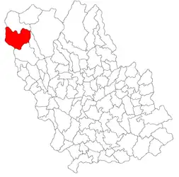 Location in Prahova County