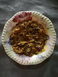 Singhrian ji Bhaaji prepared in Tanay:The Great, Sindh