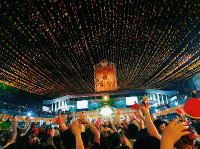 People devoted at Basilica del Santo Niño during Sinulog