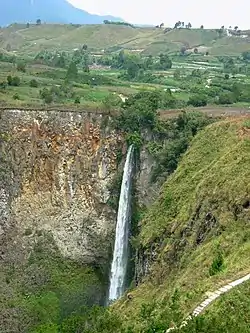 Sipiso-Piso Waterfall in Tongging, Karo Regency