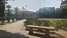 An Image of a public park in Gulberg town, karachi.