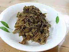 Siraegi-namul (seasoned dried radish greens)