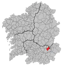 Location in Galicia