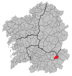 Location in Galicia